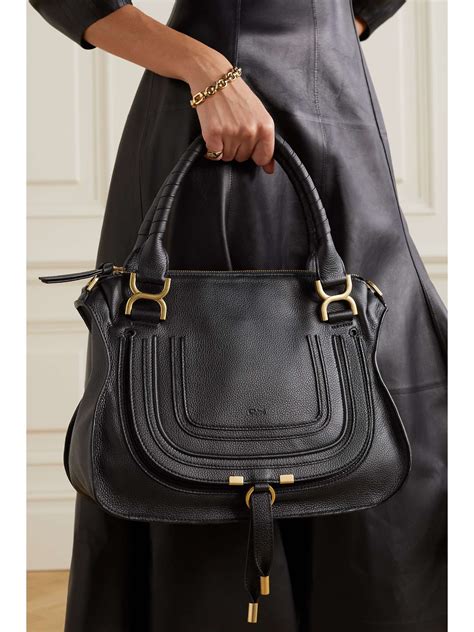 chloe marcie medium black|chloe marcie bag medium sale.